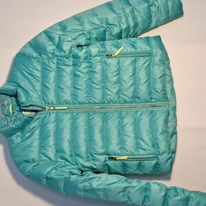 Crewcuts Girl Aqua Puffer Jacket for Kids Good Condition